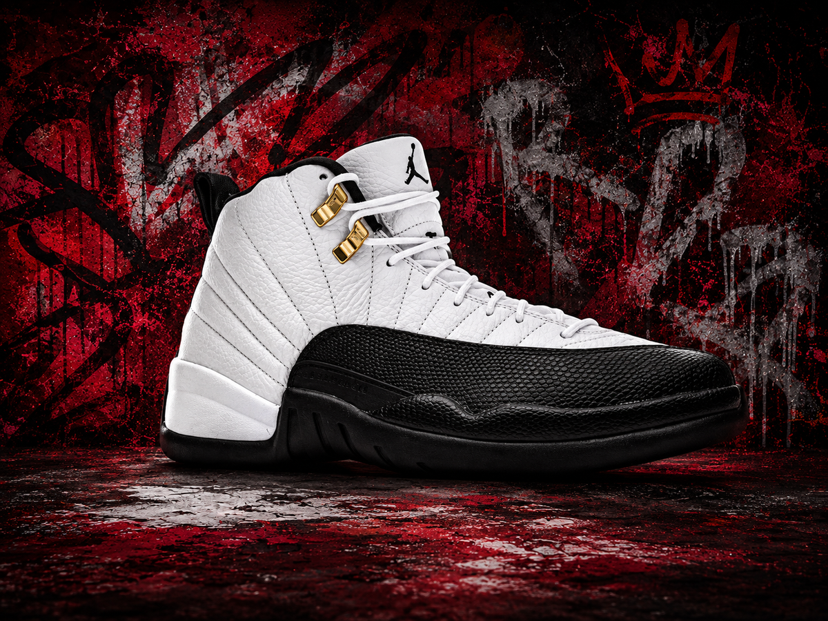 Jordan 12 Taxi Gold – White/Black